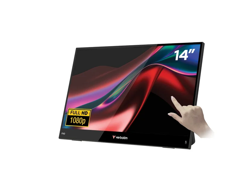 Монитор Verbatim LIGHT 14" FHD IPS Touch, преносим