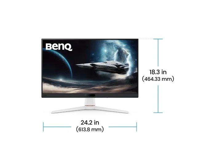 Монитор BenQ MOBIUZ EX271 27" IPS 180Hz 1ms Full HD HDR400 FreeSync, бял