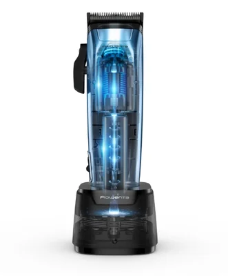 Машинка за подстригване Rowenta TN1551E0, неръждаеми ножчета, LCD дисплей, 28 степени на рязане, 150 мин. работа на батерия, синя