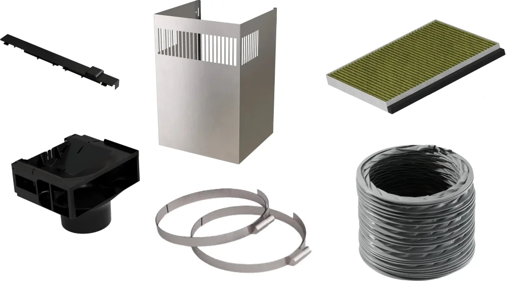 Bosch DWZ1FB3I6, Long-life Clean Air recirculation kit, stainless steel look
