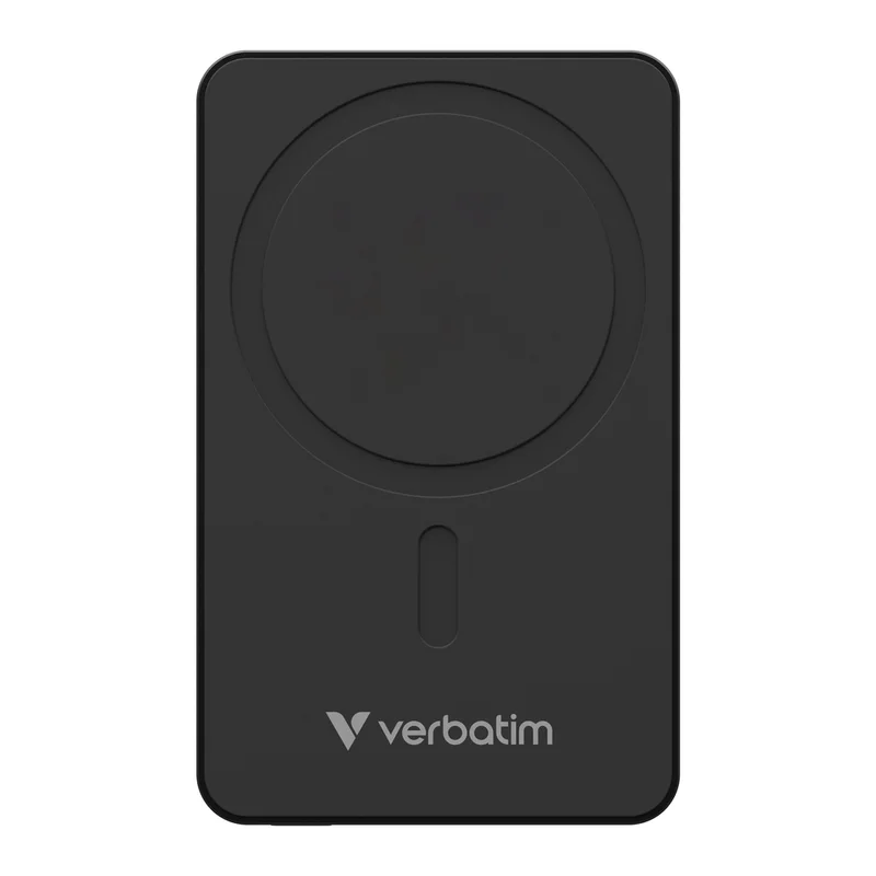 Външна батерия Verbatim Charge 'n' Go Essentials Magnetic Wireless 10000mAh Черен