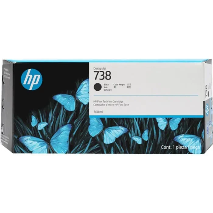 HP 738 300-ml Black DesignJet Ink Cartri