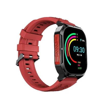 HiFuture Ultra 3 Black Red, 2.0" IPS, 240x296, Bluetooth Call, IP68 Waterproof, 24/7 True Heart Rate & Blood Oxygen Sensor, Up to 7 days daily use, 100+ Sports Mode