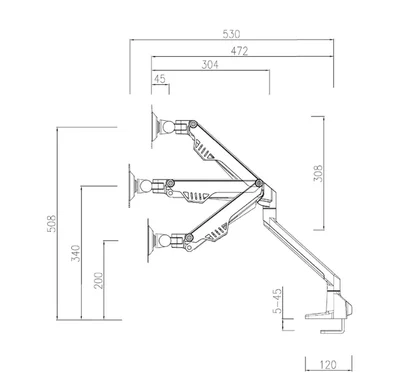 Стойка за монитор NEOMOUNTS BY NEWSTAR FPMA-D750D за 2 дисплея, 10"–32", VESA 75x75/100x100, черна