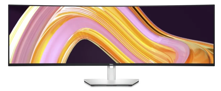 Dell U4924DW, 49" Curved  Dual QHD, IPS AG, UltraSharp, 5ms, 2000:1, 350 cd/m2, 5120 x 1440, 100% sRGB, HDMI, DP, USB-C hub, RJ45, PD 90W, Speakers, Audio line-out, Height Adjustable, Swivel, Tilt, Black