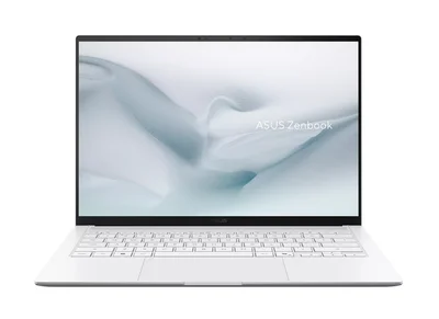 Лаптоп ASUS Zenbook S UX5406AA-SU152X 14" OLED 2880x1800 120Hz, Intel Core Ultra 9 386H, 32GB LPDDR5X, 1TB SSD, Windows 11 Pro, бял