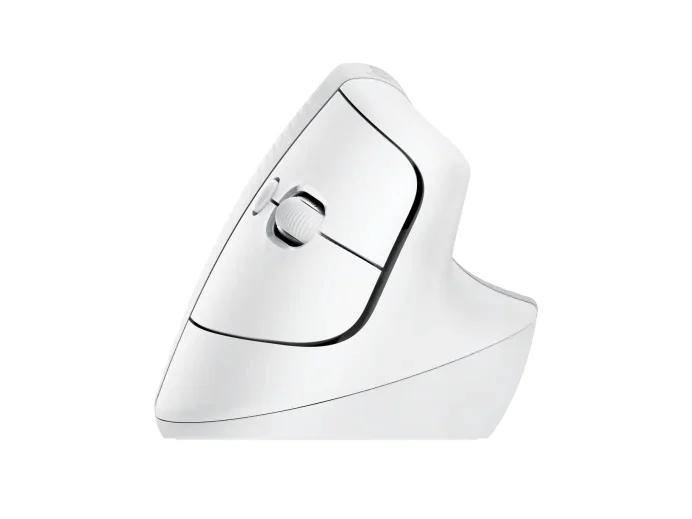 Мишка Logitech Lift вертикална ергономична, безжична, Bluetooth, Off-White/Pale Grey