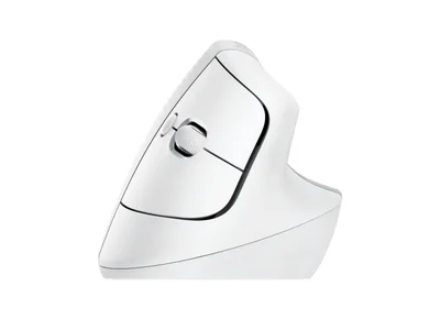 Мишка Logitech Lift вертикална ергономична, безжична, Bluetooth, Off-White/Pale Grey