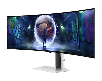 Samsung LS49CG934, 49" Odyssey G9 GAMING, Curved OLED, 1800R, 240Hz, Smart. 32:9, 5120 x 1440, 250 cd/m2, Display Port , HDMI,Micro HDMI, USB Hub, Silver + Logitech G102 Mouse, Lightsync RGB, 8000 DPI, 6 Programmable Buttons, Black