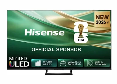Телевизор Hisense E8S 50" ULED 4K UHD 144Hz Quantum Dot Dolby Vision Smart TV черен