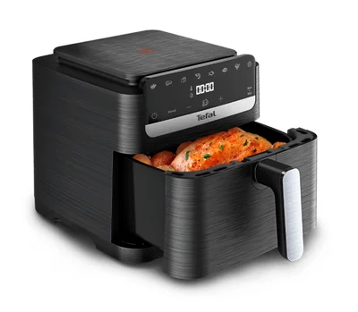 Фритюрник с горещ въздух Tefal Easy Fry Mega Compact EY8618E0 7.5L, 2020W, LED дисплей, Черен