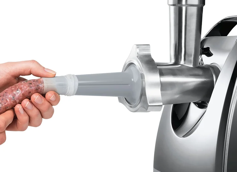 Bosch MFW67450, Meat mincer, ProPower 2000W, 3,5 kg/min, nr. 8, 3 sieves, kebbe attachment, juice extractor, reverse function, fruit press