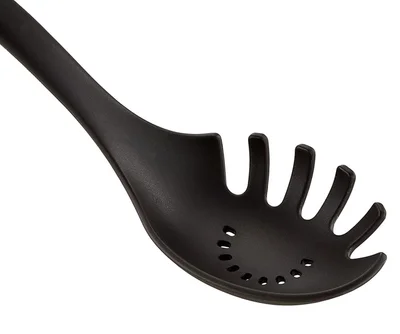 Лъжица за паста Tefal Ingenio K2060214, найлон/фибростъкло, до 220°C, черна