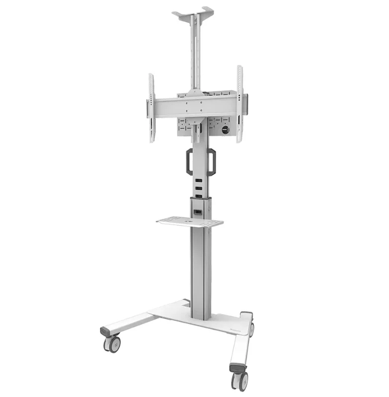 Neomounts Select Mobile Display Floor Stand (37-75") 10 cm. Wheels, White