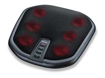 Масажор BEURER FM 70 Shiatsu за крака и гръб, с функция за затопляне, 18 масажни глави, 3 скорости, черен