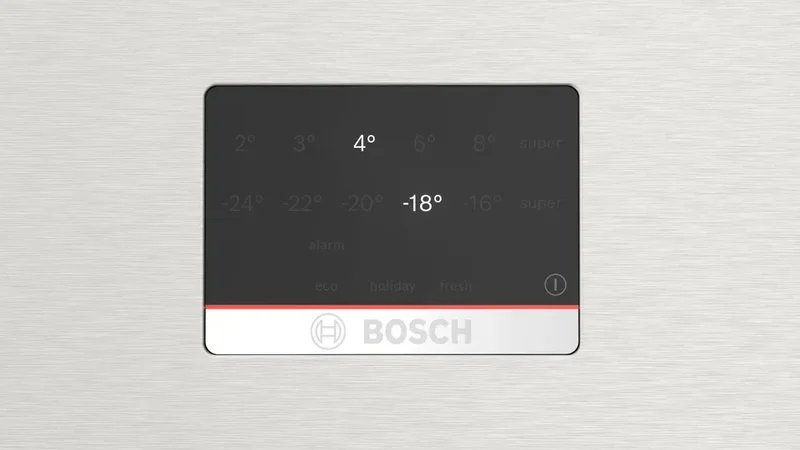 Bosch KGN76XIEP SER4, Free-standing fridge-freezer, Total No Frost, E, 186/75/80cm, 526l(406+120), 40dB, VitaFresh XXL, PerfectFit, Stainless steel with fingerprint protection