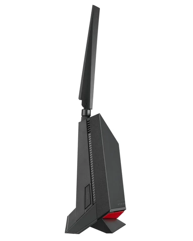 Рутер ASUS RT-BE86U BE6800 Gaming, двубандов, Quad-Core 2.6GHz CPU, 256MB/1GB Flash/RAM, 4K-QAM, MLO, 10G порт, 2.5G четири порта, AiProtection Pro, Adaptive QoS, VPN Fusion, Instant Guard, IPTV, OFDMA, MU-MIMO, UTF-8 SSID, AiMesh, черен