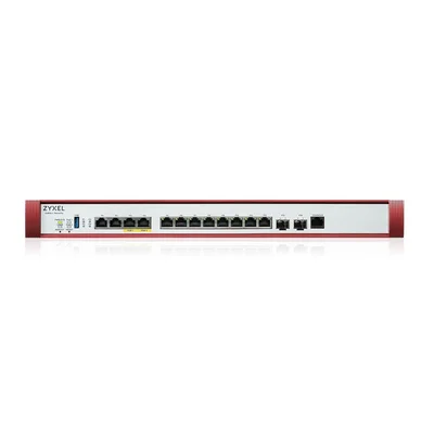 ZyXEL USG FLEX 700 H, User-definable ports with 2*2.5G, 2*10G( PoE+) & 8*1G, 2*SFP+, 1*USB, Entry Defense Pack