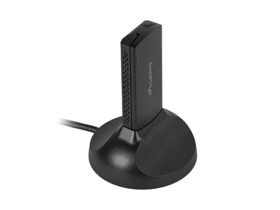 Мрежов адаптер LANBERG NC-3000-WI AX3000 Tri-Band USB с 2 вътрешни антени