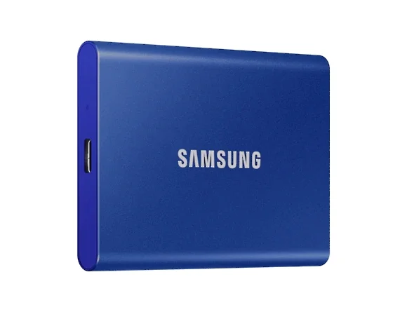 Външен SSD диск Samsung Portable T7 1TB USB 3.2 Indigo Blue