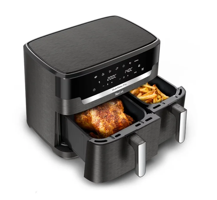 Уред за здравословно готвене Tefal EY942HE0 Dual Easy Fry XXL 11L, 2700W, черен