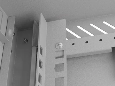 Lanberg rack cabinet 10" wall-mount 6U/300x300 (flat pack) with glass door grey