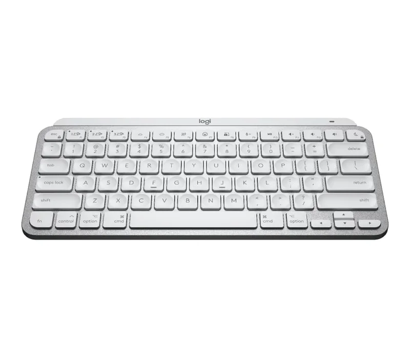 Клавиатура Logitech MX Keys Mini for Mac – Pale Grey, безжична, подсветка, US Intl