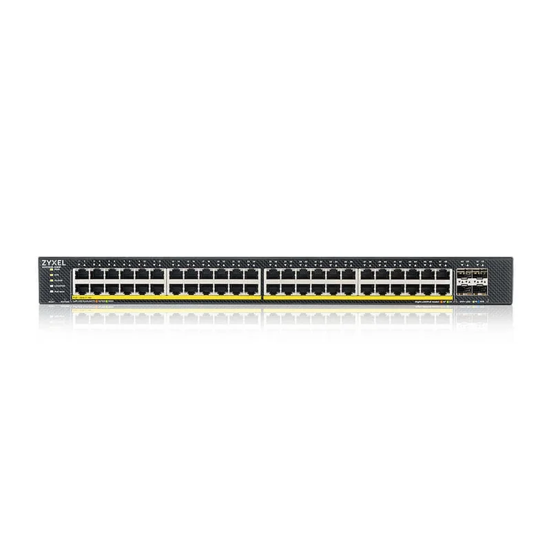 ZyXEL  XGS1935-52HP, 52 Port Lite-L3 Smart Managed PoE Switch, 48x Gigabit PoE and 4x 10G SFP+, hybrid mode, standalone or NebulaFlex Cloud, 375 Watt PoE