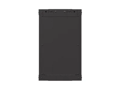 Lanberg rack cabinet 10" wall-mount 9U/300x300 (flat pack) with glass door black