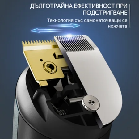 Машинка за подстригване Rowenta – TN9444E0 Multigroomer 15 в 1, 15 степени, самонаточващи се ножчета, 120 мин. работа на батерия