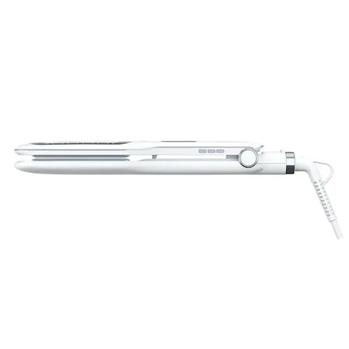 Преса за коса Rowenta SF5010F0 Wet & Dry Pro, Nano Ceramic, йонизираща функция, широки плочи, LCD дисплей, бяла