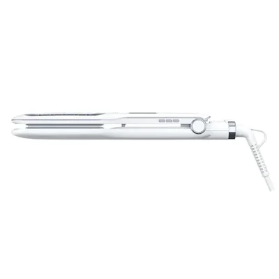 Преса за коса Rowenta SF5010F0 Wet & Dry Pro, Nano Ceramic, йонизираща функция, широки плочи, LCD дисплей, бяла