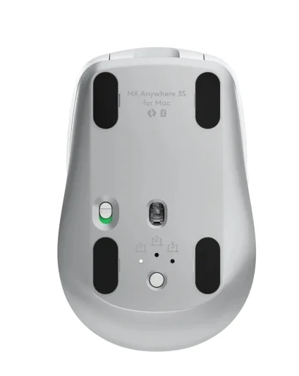 Мишка Logitech – MX Anywhere 3S for Mac, безжична, Pale Grey
