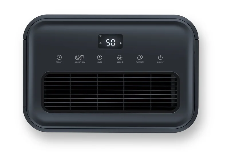 Beurer LE 250 Air Dehumidifier; up to 20 litre/day; rooms  40 to 60 cm2; Laundry drying function; Removable tank: 4.0 l; Automatic mode; Night mode; Timer;  2 fan levels; Environmentally friendly refrigerant R290