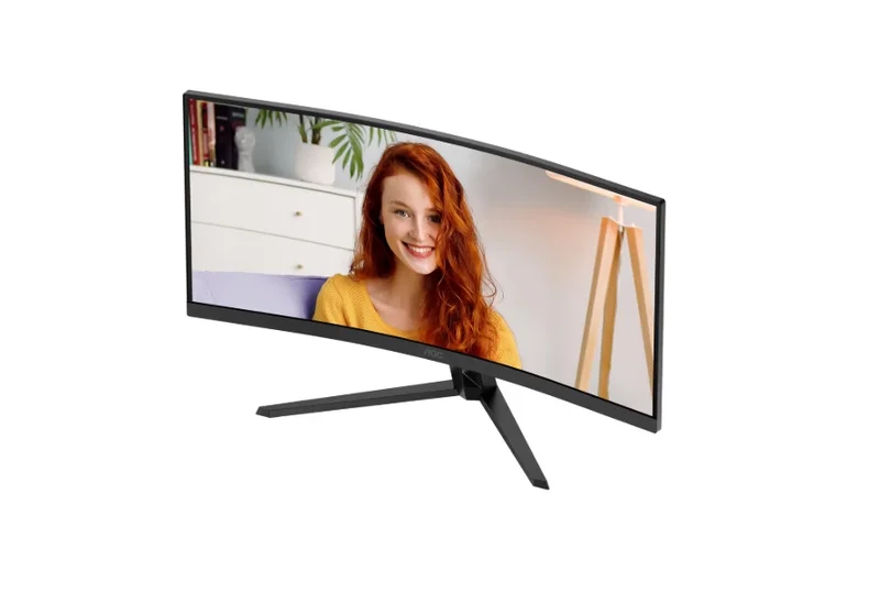 AOC CU34B3E, 34" Curved 1500R, VA, WLED, 3440x1440@120Hz, 4ms GtG, 1ms MPRT, 300cd m/2, 3500:1, 50M:1 DCR, Adaptive Sync, FlickerFree, Low Blue Mode, Tilt, HDMI, DP