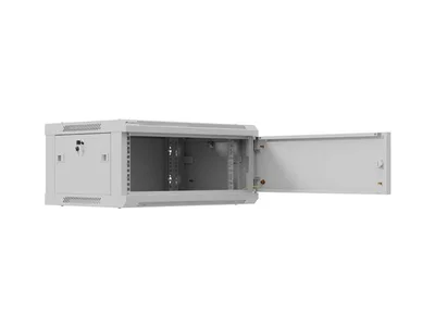 Lanberg rack cabinet 19" wall-mount 4U / 600x450 for self-assembly (flat pack), grey