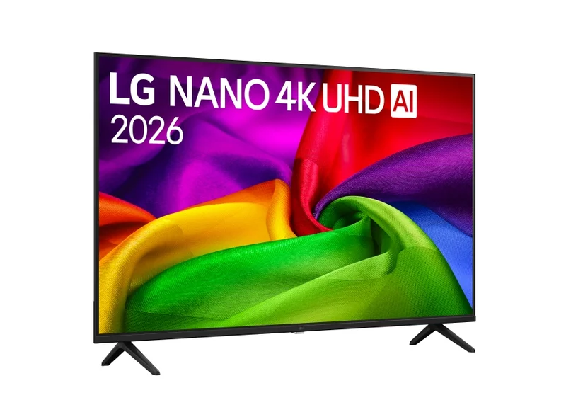 LG 50NU800B3LC, 50" 4K HDR UHD, 3840x2160, DVB-T2/C/S2, AI Alpha 7, HDR 10, webOS 26, ThinQ AI, VRR, ALLM, HGiG, WiFi, Clear Voice, 4K Super Upscaling, Bluetooth 5.3, Hdmi e-ARC , CI, LAN, AirPlay2, AI Sound Pro, Google Cast, 2 Pole stand, Black