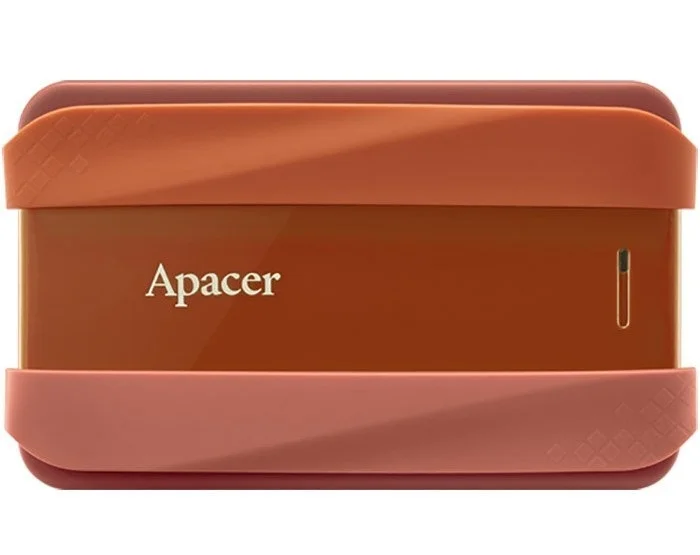 Външен твърд диск Apacer – AC533, 2TB, 2.5", USB 3.2, червен