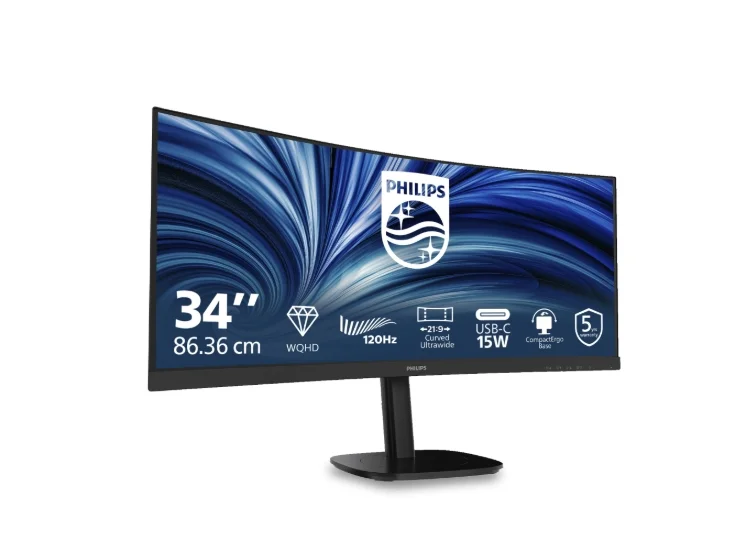 Монитор Philips 34B2N3500C 34" VA Curved 3440x1440 120Hz