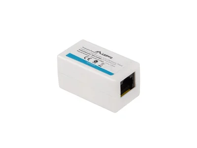 Конектор Lanberg – CAT.6, RJ-45 към RJ-45, бял