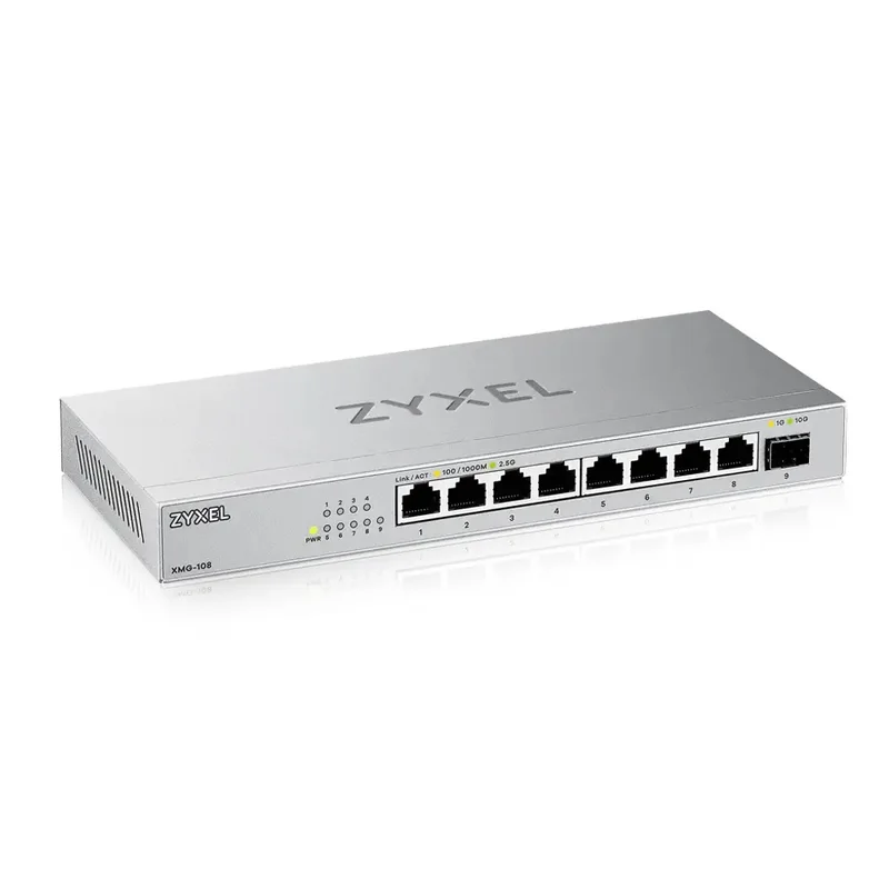 ZyXEL XMG-108 8 Ports 2,5G + 1 SFP+ Desktop MultiGig unmanaged Switch