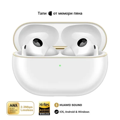 True Wireless слушалки HUAWEI – FreeBuds Pro 4 Piano-T180, бели