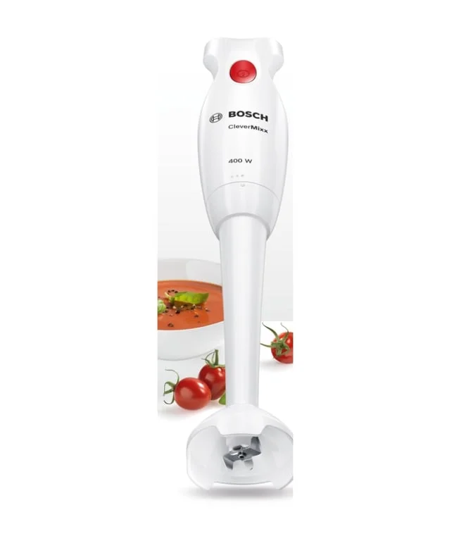 Блендер Bosch CleverMixx MSM14000 400W, бял/тъмночервен