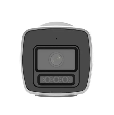 HikVision 2 MP ColorVu Fixed Bullet Network Camera with Smart Hybrid Light, 4 mm/F1.0, IR LED up to 30m, DWDR, 3D DNR, H.265+, IP67, Built-in microphone, 12Vdc/PoE 5.4W