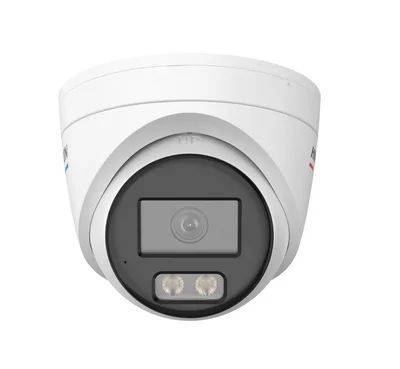 HikVision 4 MP ColorVu 3.0 Fixed Turret Network Camera, 2.8 mm, F1.0, IR, White Light up to 30m, H.265+, IP67, built-in microphone, 12Vdc/PoE 6W