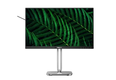 Монитор Philips 24B2G5200 23.8" IPS, Full HD, 100Hz, Adaptive-Sync, регулиране на височина, USB хъб, черен