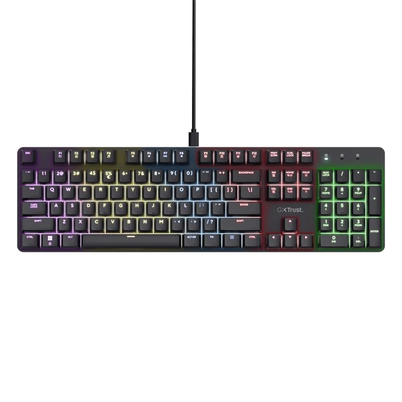 TRUST GXT 871 Zora Mechanical Gaming Keyboard - Black US