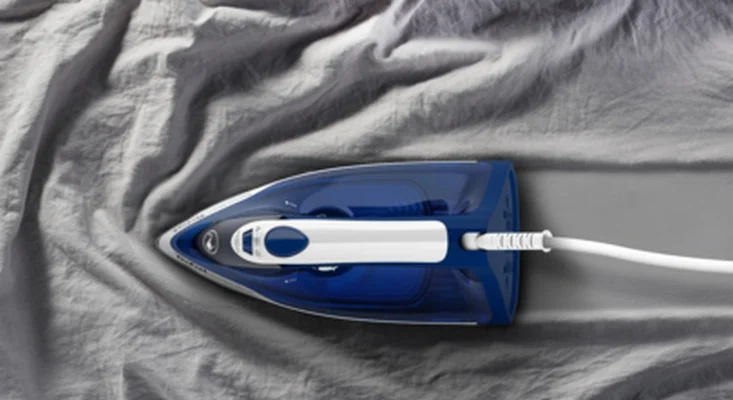 Tefal FV2838E0, Express Steam, dark blue&white, 2400W, 40g/min, shot 180g/min, AD, water tank 270 ml, Ceramic soleplate