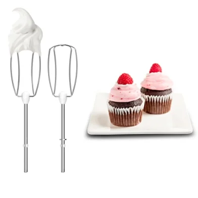 Tefal HT450B38, PrepMix 450W, 2 stainless steel whisks, 2 stainless steel dough hooks, 5 speeds + turbo