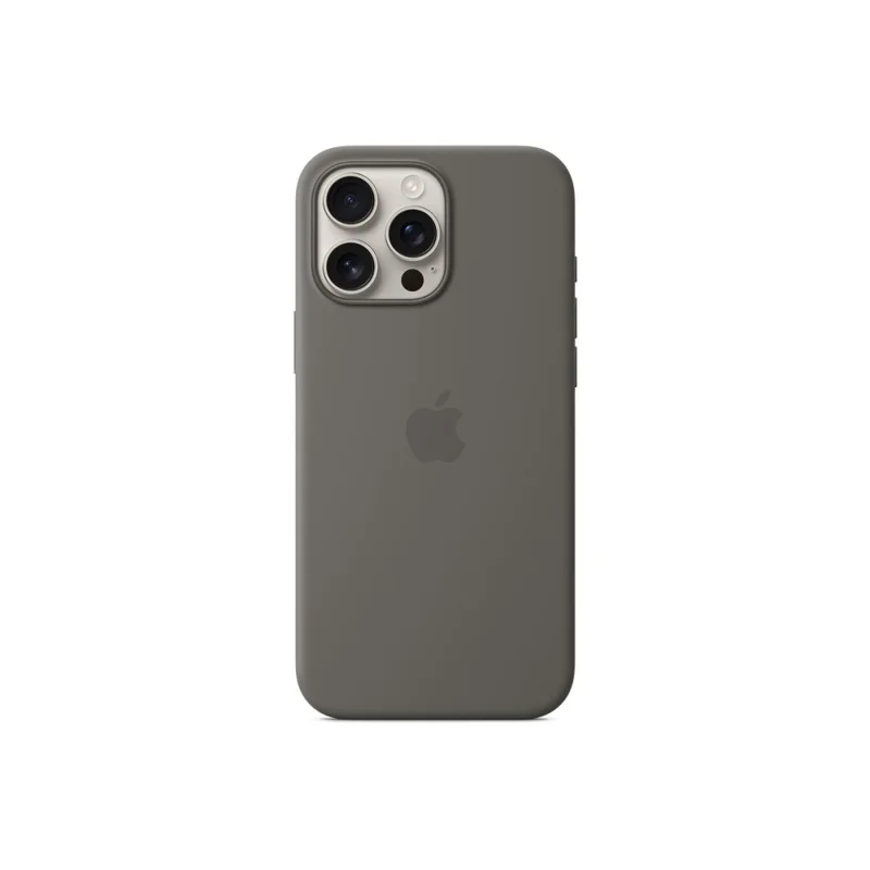 Apple iPhone 16 Pro Max Silicone Case with MagSafe - Stone Gray